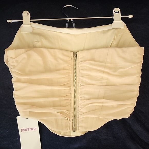 Marthea women's pale pink corset top NWT sz small - Picture 3 of 9